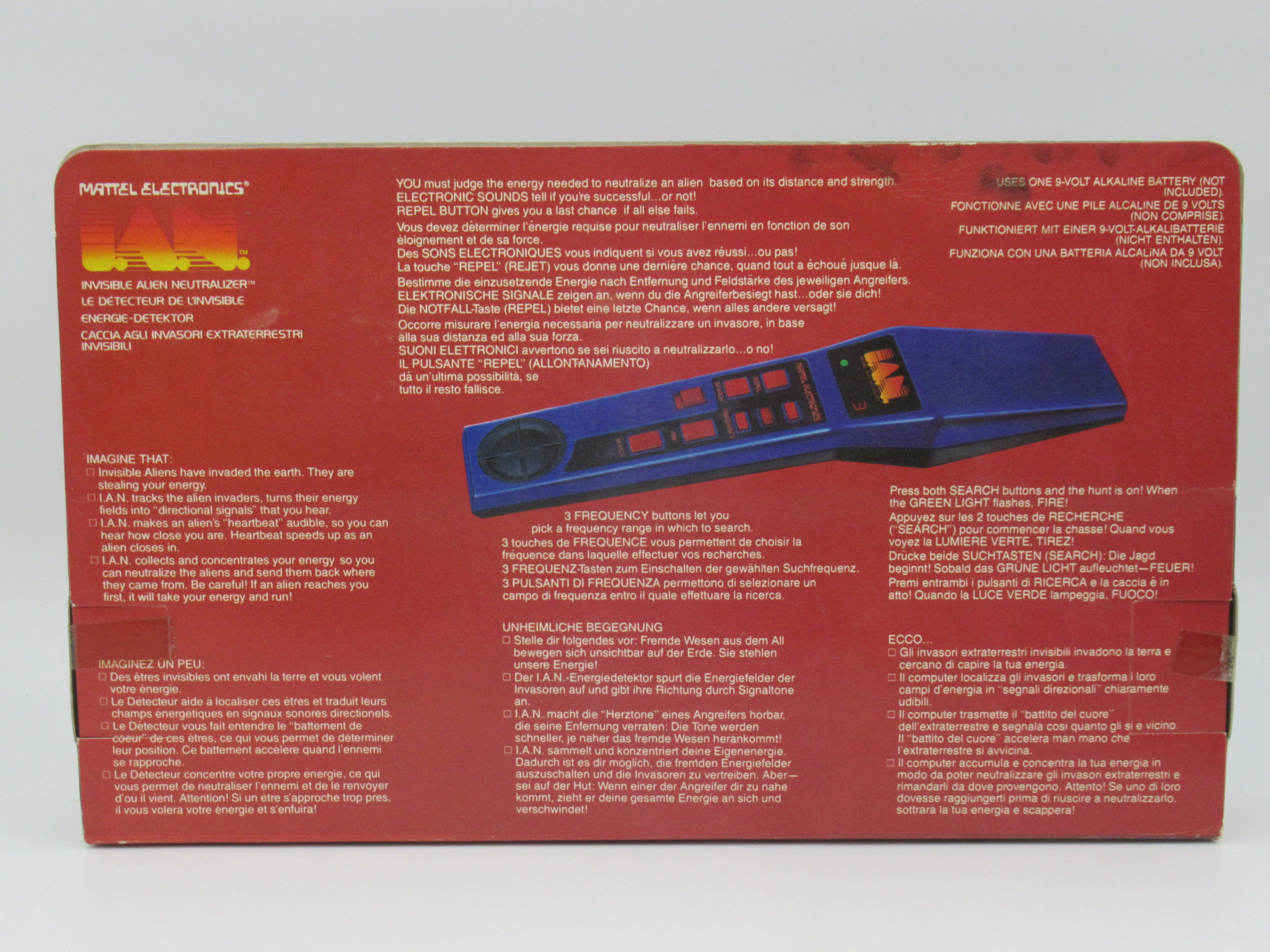 I.A.N. (Invisible Alien Neutralizer) Sealed Game - Mattel Electronics (1980) Vintage Toy